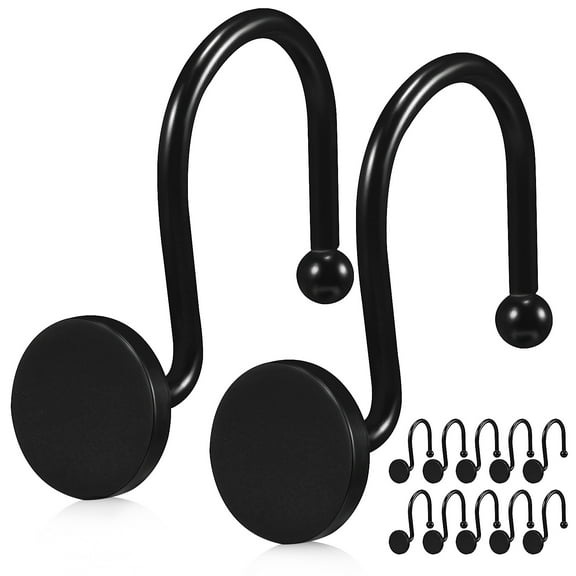 Mobestech 12Pcs Alloy Shower Hangers Modern Style for Homeowners and Decorators