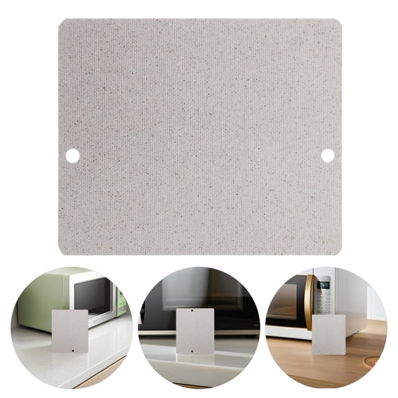 Mobestech 12Pcs Microwave Oven Mica Plates Heat Resistant Flame Retardant Sheets for Kitchen Use