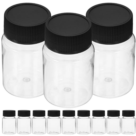 Mobestech 12Pcs Transparent Small Bottle Vials with Leakproof Caps for Liquid Storage and Sampling