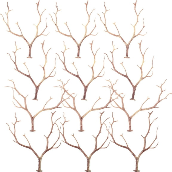 Mobestech 12Pcs Plastic Antler Shaped Tree Branches Artificial Vase Filling Decorative Twigs