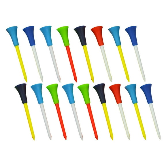 Mobestech 15Pcs Plastic Golfs Ball Holders with Sleek Design for Smooth Shots and Outdoor Practice