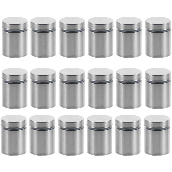 Mobestech 18Pcs Stainless Steel Advertising Nails Silver for Securing Acrylic Panels Mounting Hardware