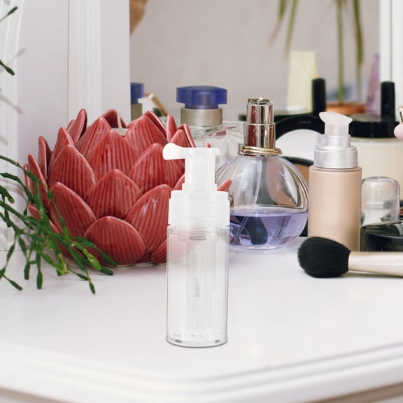 Mobestech 1Pc Portable Transparent Spray Bottle Pet Plastic Refillable Hairdressing Dispenser for Travel