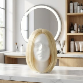 Mobestech Practical White Foam Mannequin Head for Salon - Easy to Use, Creative Appearance