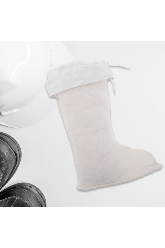 1Pair Soft Thermal Boot Liners White Lightweight Detachable Liner for Hiking and Snow Boots