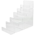 thumbnail image 1 of Mobestech Acrylic Jewelry Storage Rack Transparent Desktop Organizer Multi-Layer Stair Support 1Pc, 1 of 6