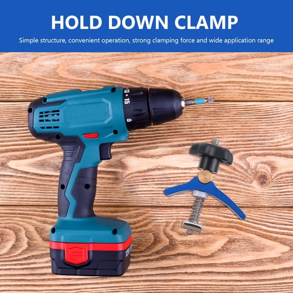 Mobestech 1Pc Blue T-Track Clip for Carpenter Use with Convenient Operation and Wide Application