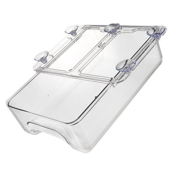 Mobestech 1Pc Convenient White Egg Container with Suction Cup Installation for Fridge
