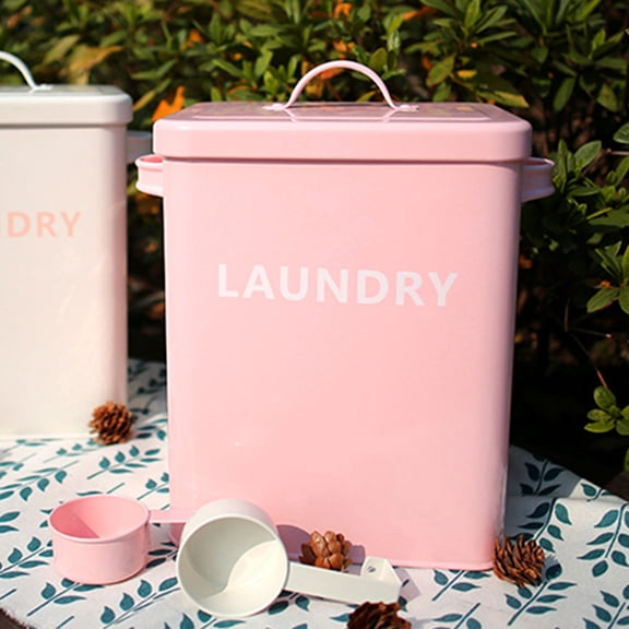Mobestech 1Pc Durable Pink Kitchen Storage Box Sealing Container for Rice Flour and Detergents