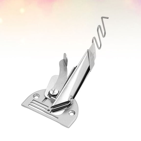 Mobestech 1Pc Silver Sewing Machine Presser Lock Foldable Pull Barrel Edging Device Practical Use
