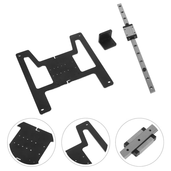 Mobestech Heated Bed Y Carriage Plate with Aluminum Alloy Frame and Linear Rails for 3D Printer Upgrade Kit