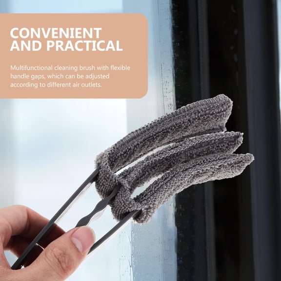 Mobestech Household Vent Cleaner Set with Detachable Shutter Brush, Multipurpose Dust Removal Tool, Assorted Colors