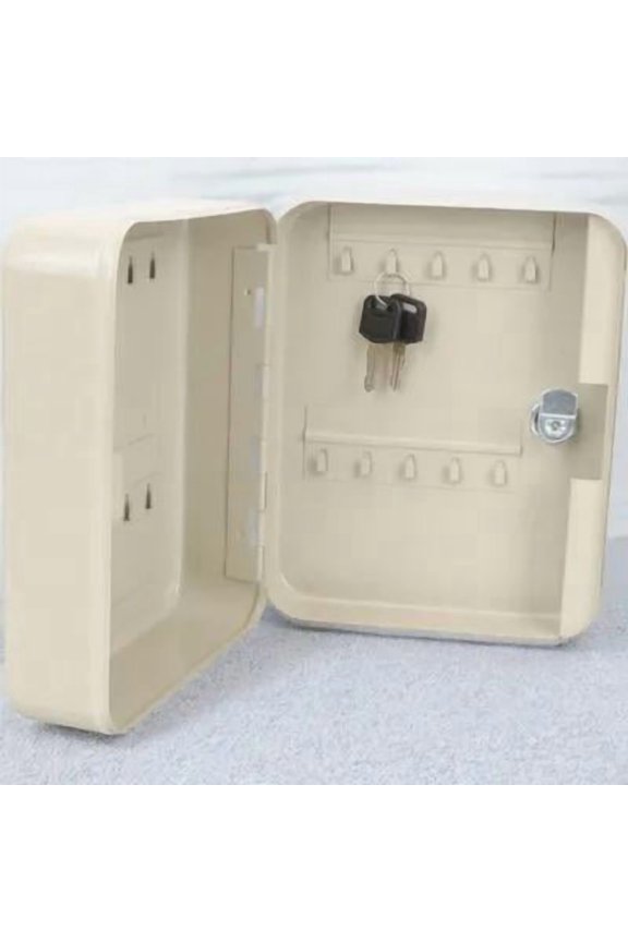1Set Multi Slot Key Lock Box White Wall Mounted Key Security Holder