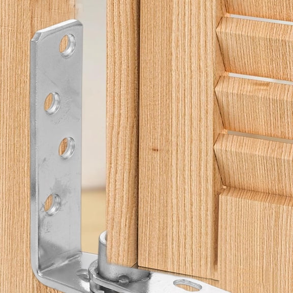 Mobestech 1Set Plated Silver Metal Self Closing Door Hinge for Dual Directional Door Swing