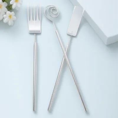Mobestech 1 Set Chocolate Fondue Forks Stainless Steel Dipping Tools Ergonomic Design