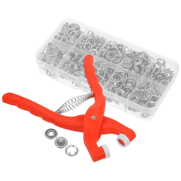Mobestech 1Set Snap Button Kit with Metal Snaps for DIY Handmade Accessories and Jackets