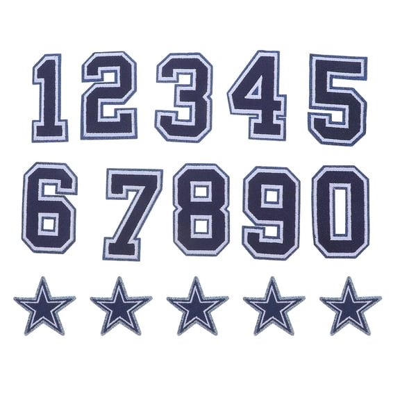 Mobestech Football Iron-on Patches Sports Teams Durable Embroidery Quality 1Set