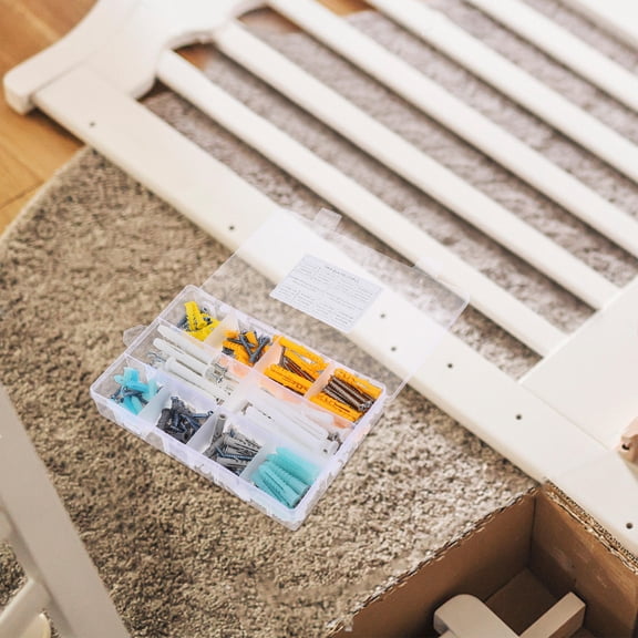 Mobestech 1Set Self Tapping Screws Set Stainless Steel Assorted Color with Plastic Case for Home Projects