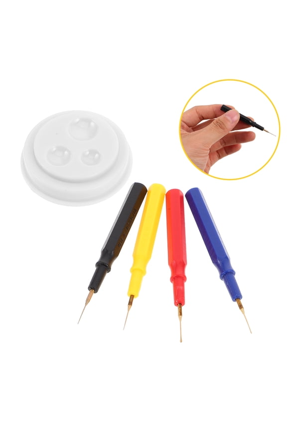 1Set Watchmaker Repair Tool Kit with Oiler Pen Needle and Compact Oil Dish