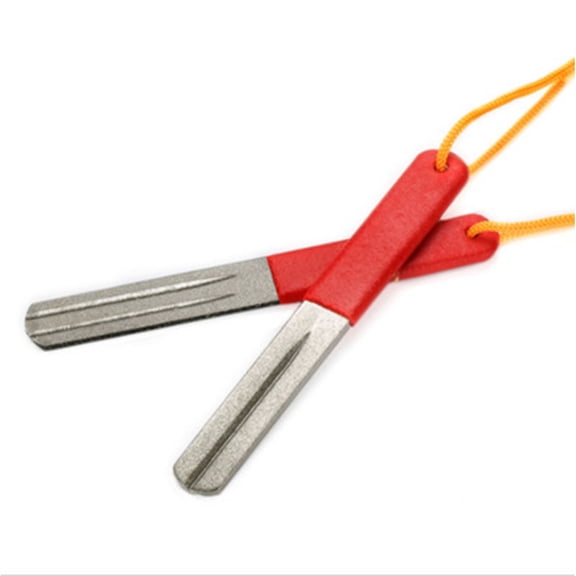 Mobestech 1pc Adamas Fish Hook File for Sharpening Hooks with Rounded Tip Design