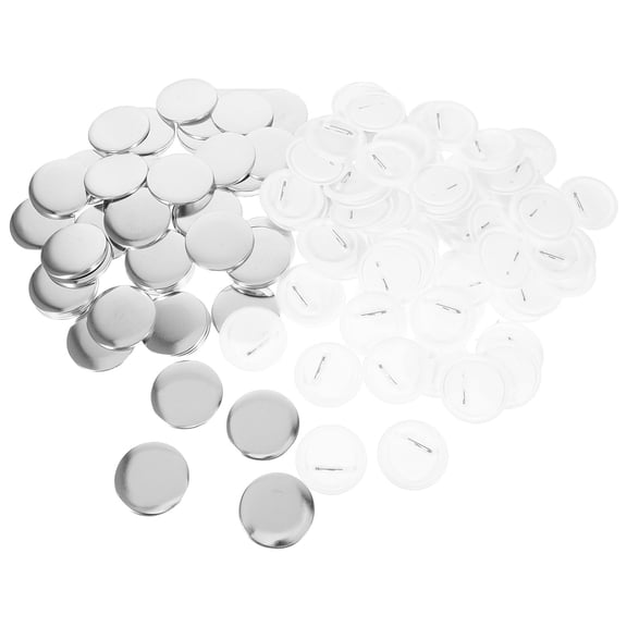 Mobestech 200Sets Metal Pin Badge Maker Kit DIY Badge Button Making Supplies with Spring Pin