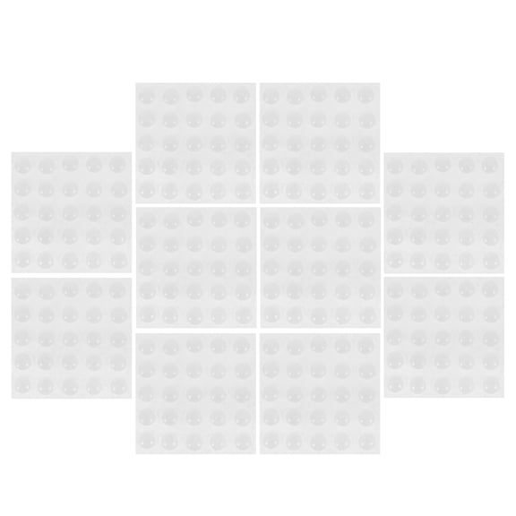 Mobestech 200Pcs Ultra Thin Transparent Adhesive Door Bumpers Soft Silicone for Kitchen Cabinets and Doors