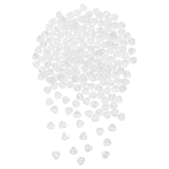 Mobestech 200Pcs White Decorative Heart Buttons Resin 2 Hole for Scrapbooking Card Making Crafts