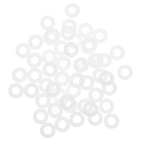 Mobestech White Plastic Snare Drum Practice Pad with 200 Pieces for Drummers, Percussion Training and Music Practice