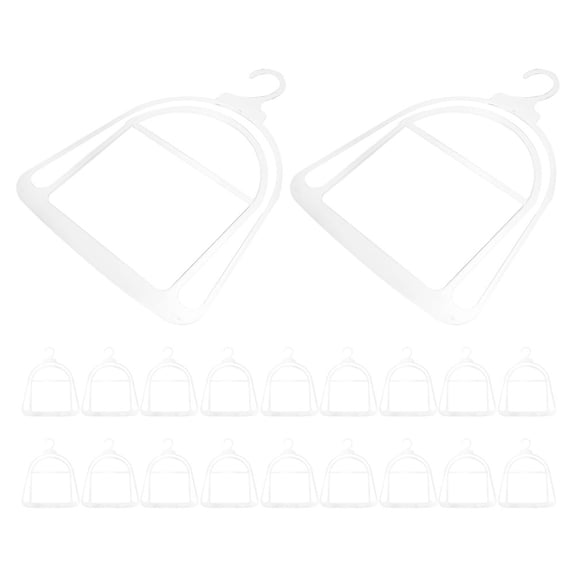 Mobestech 20Pcs Clear Plastic Beanie Hat Storage Rack Lightweight Multifunctional Closet Organizer