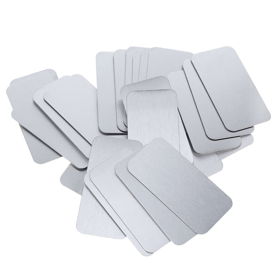 Mobestech 24Pcs Self Adhesive Silver Metal Plates for Phone Holder Use Compatible with All Car Mounts