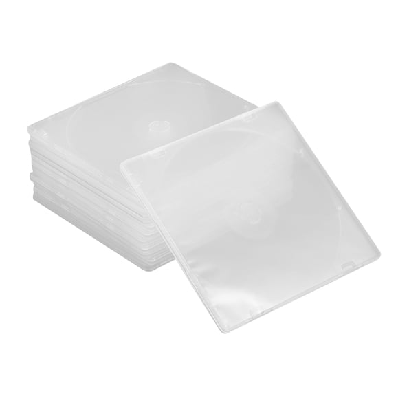 Mobestech 25Pcs White Cd Box Made from Premium ABS Material for Convenient Media Storage Use