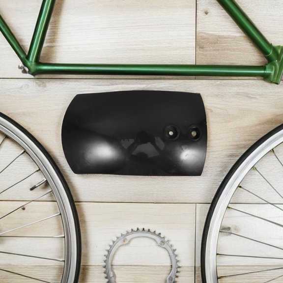 Mobestech 2Pcs Black Cycle Spray Shield Mudguards Lightweight Durable Front and Rear Bike Accessories