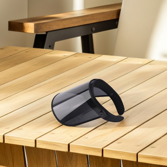 Mobestech 2Pcs Black Sunproof Visor Caps for Summer Hiking Fishing and Sports