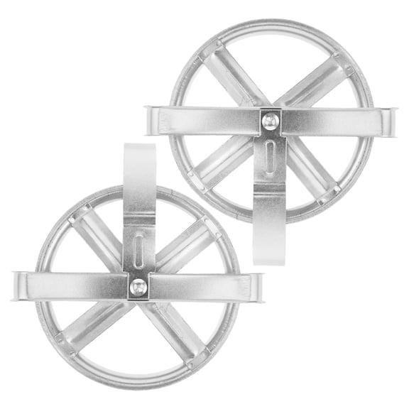Mobestech 2pcs Clothesline Pulley Wheels Iron Round Pulley for Ropes Outdoor Laundry Drying