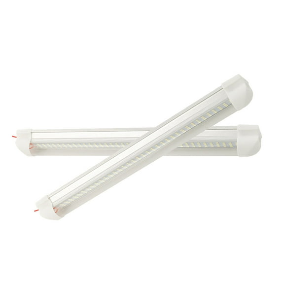 Mobestech 2Pcs Easy Install White LED Lamp Bar for Car Truck Rv Interior Light and Reading