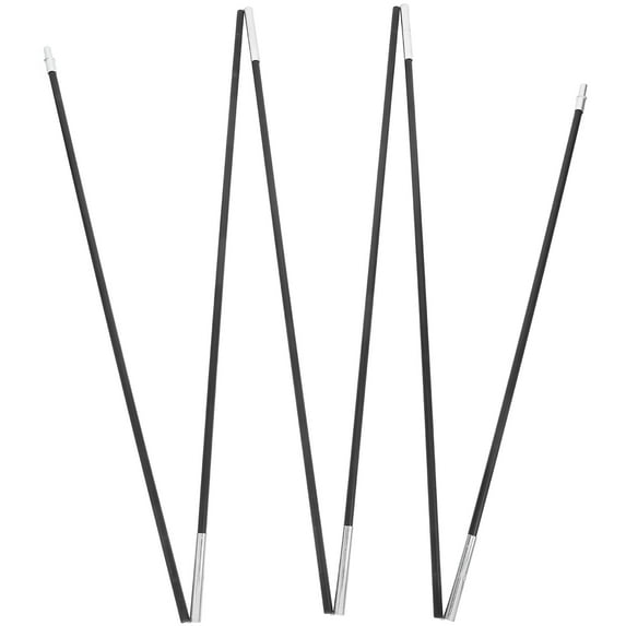 Mobestech Portable Tent Pole Kit Black Support Bar for Trekking and Hiking 2Pcs