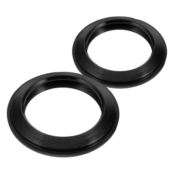 Mobestech 2Pcs Black Rv Toilet Flange Sealing Rings for Leak Prevention and Easy Installation