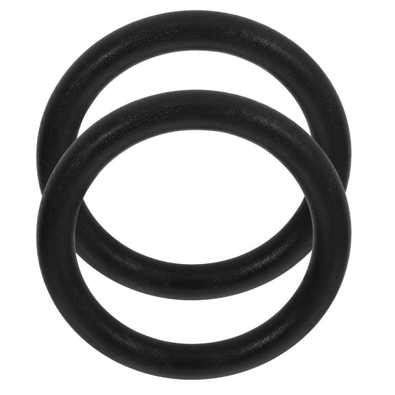 Mobestech 2PCS Plastic Rings Calisthenics Gym Rings for Rows in ABS Black Fitness Equipment