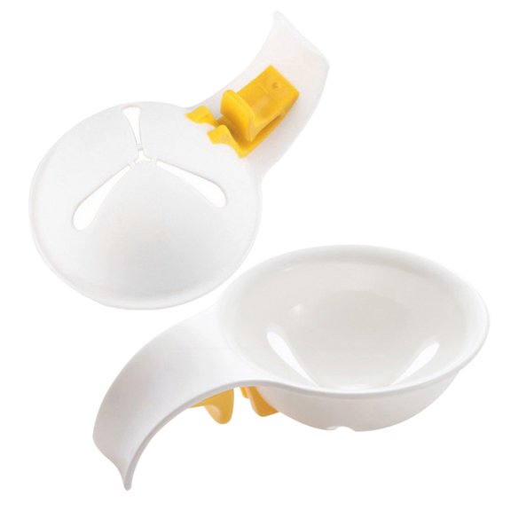 Mobestech 2Pcs Kitchen Egg Separator Plastic for Preventing Shell Fragments While Baking and Cooking at Home