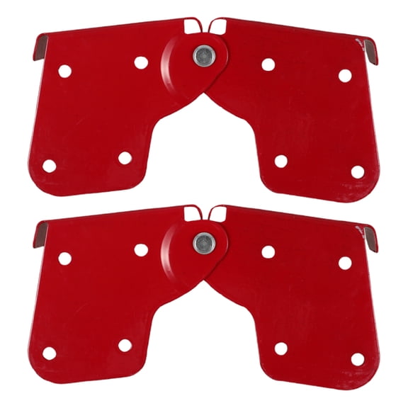 Mobestech 2Pcs Lightweight Step Ladder Hinge Iron Red Herringbone Ladder Accessories For Household Users