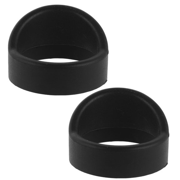 Mobestech 2Pcs Microscope Rubber Eyecups Black Eye Shields for Light Blocking and Secure Fit