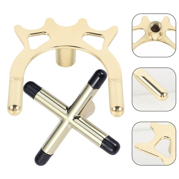Mobestech 2Pcs Metal Snooker Bridge with Nonslip Cue Rest for Smooth Pool Table Accessories