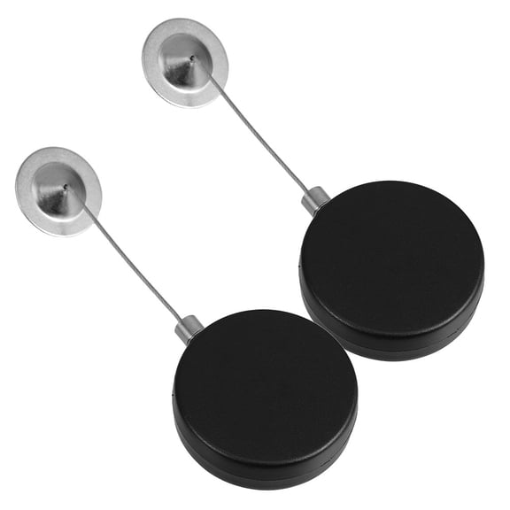 Mobestech 2-Pack Retractable Steel Cable Locks for Remote Security with Automatic Retraction and Design