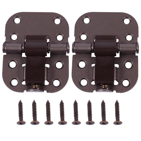 Mobestech 2Pcs Screen Door Hinges Silver Thickened Steel Folding Hinges for Doors