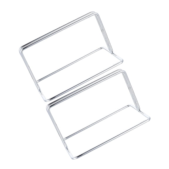 Mobestech 2-Pack Plated Desk Partition Support Clips for Office Privacy Panels and Baffle Dividers
