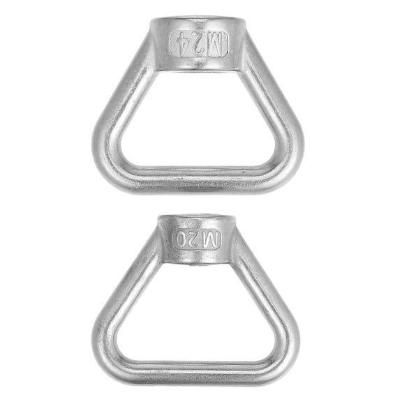 Mobestech 2Pcs Triangle Lifting Nut Stainless Steel Threaded Fastener Eye Nut for Marine Use