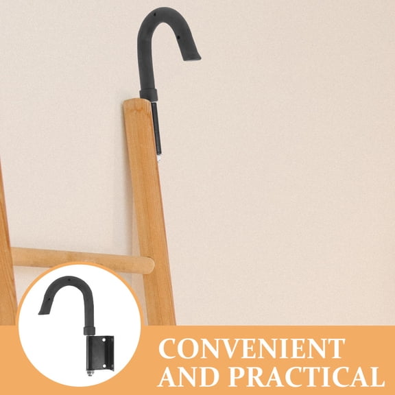 Mobestech 2-Pack Extension Ladder Roof Hooks Made of Iron for Secure Storage and Easy Portability
