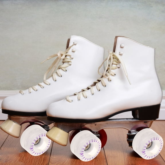 Mobestech 2Pcs Transparent Roller Skate Wheels with LED Lights for Enhanced Balance and Stability
