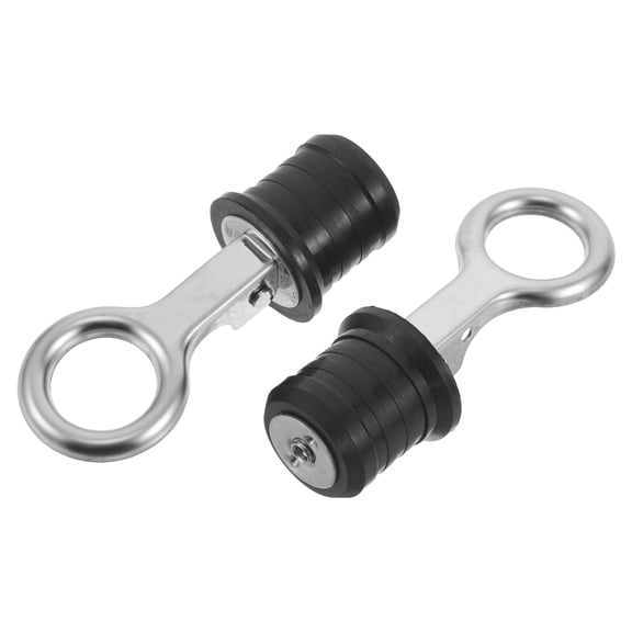 Mobestech 2Pcs Universal Lawn Roller Drain Cap Rubber Drainage Plug for Yard Roller Maintenance
