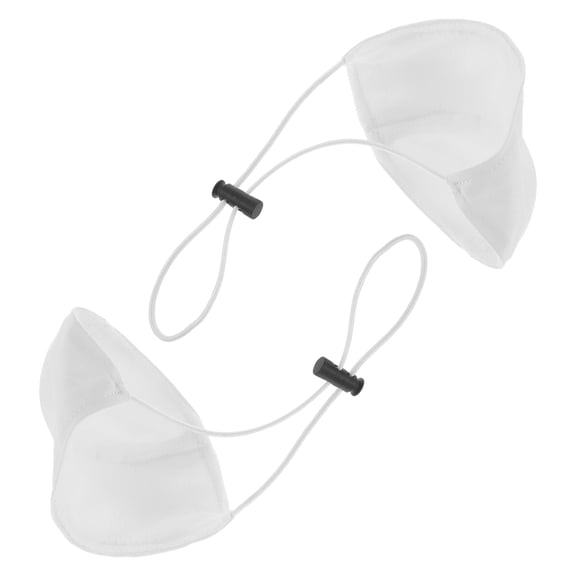 Mobestech 2Pcs White Sole Protector for Sneakers and Driving Shoes Heel Mats for Wear Resistance